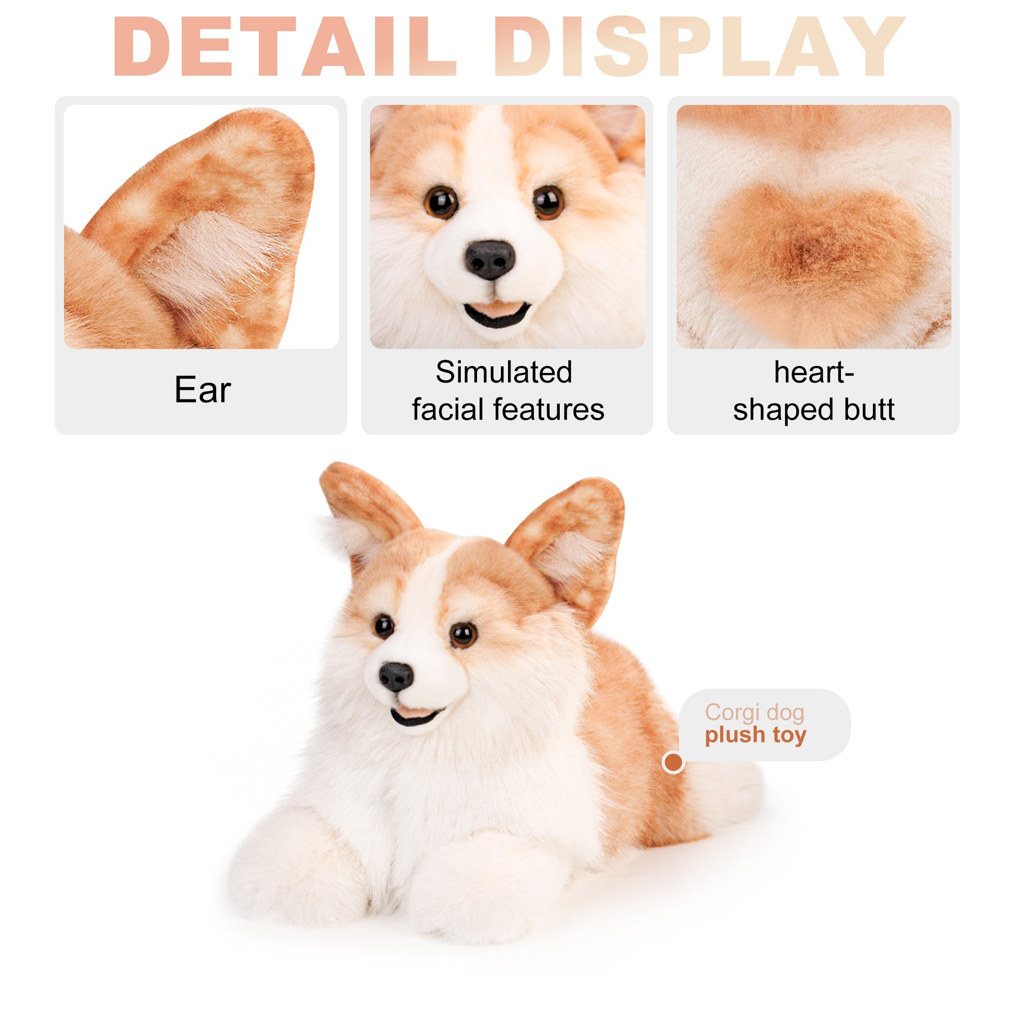 Corgi Dog Plush – Soft Gift for Dog Lovers & Kids