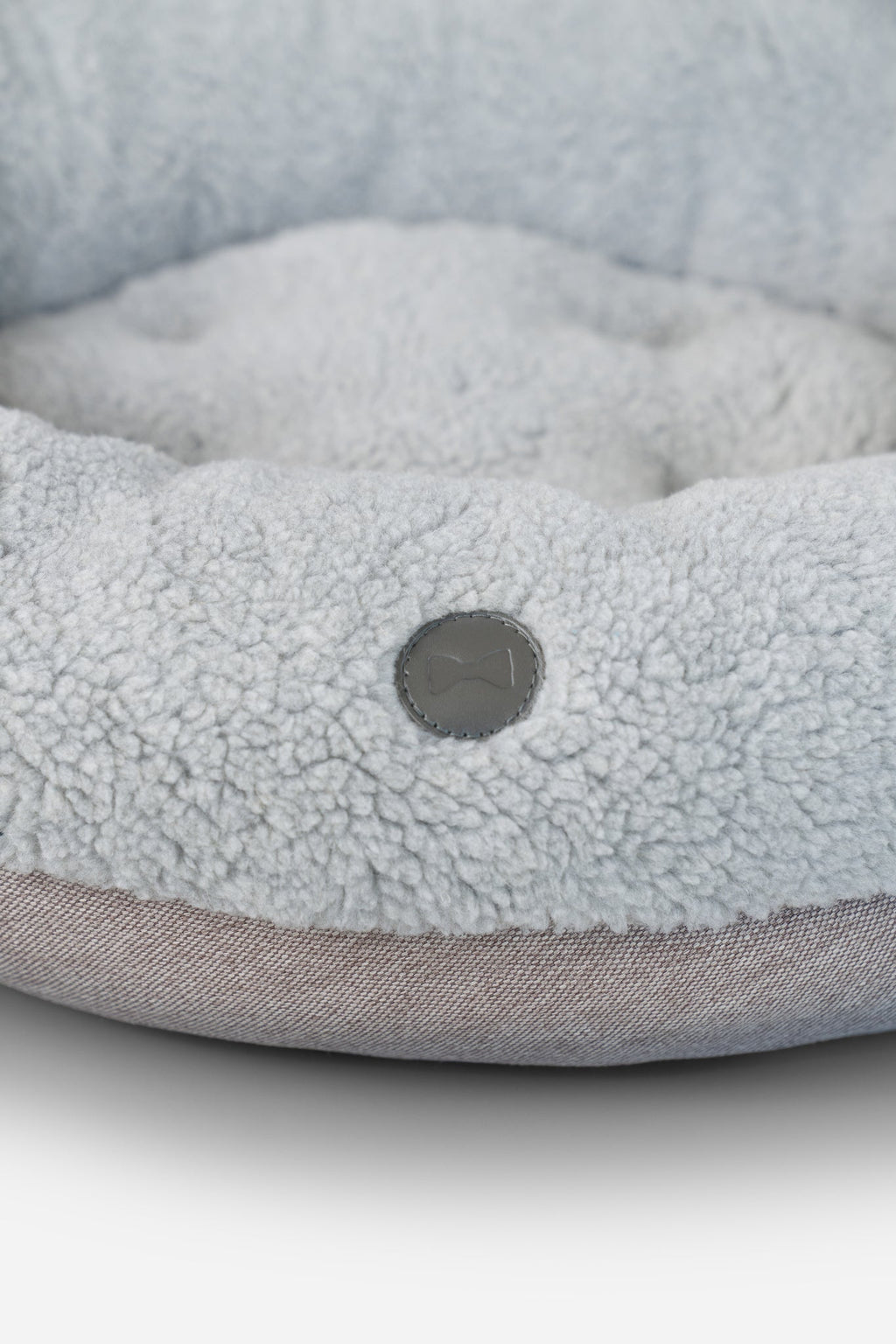Chester & Lee | Furry Gray Donut Dog Bed