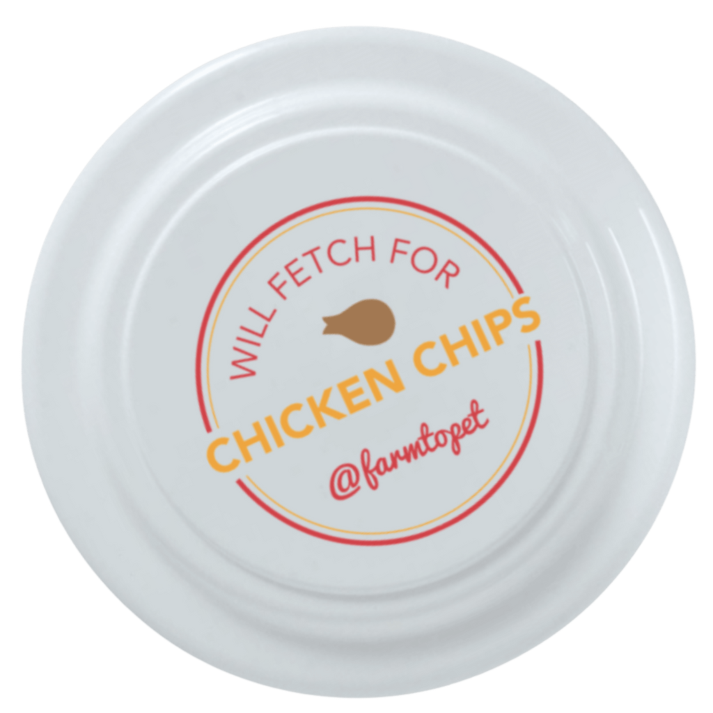 Will Fetch for Chicken Chips Dog Frisbee | Fun Toy for Dogs and Humans