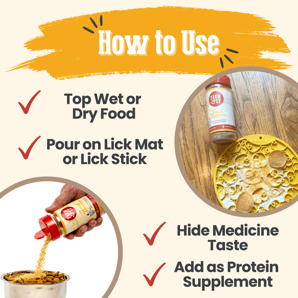 Treat Topper Chicken Dog Food Topper | Healthy Meal Supplement for Dogs