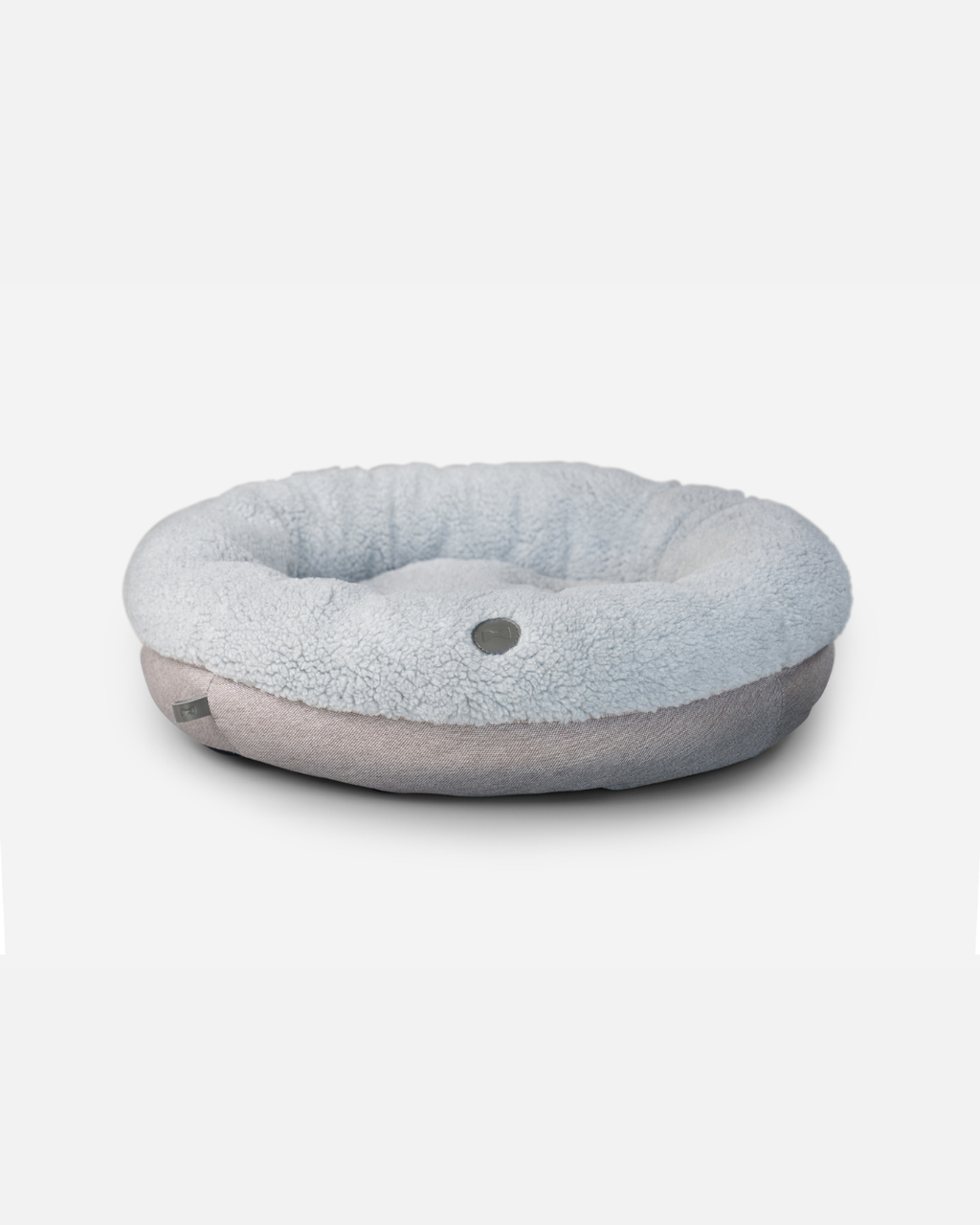 Chester & Lee | Furry Gray Donut Dog Bed