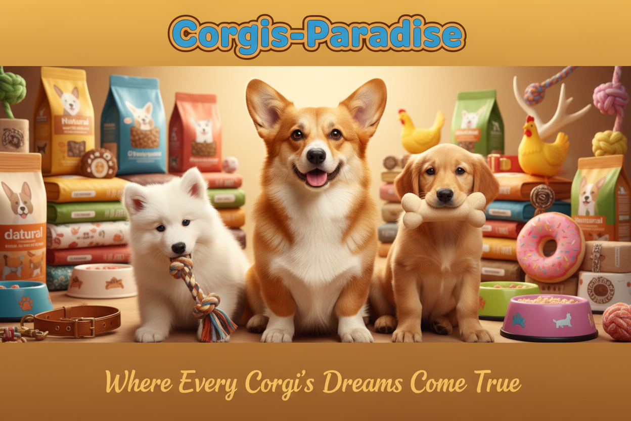 Corgis-Paradise Hero Banner - Corgi Centered